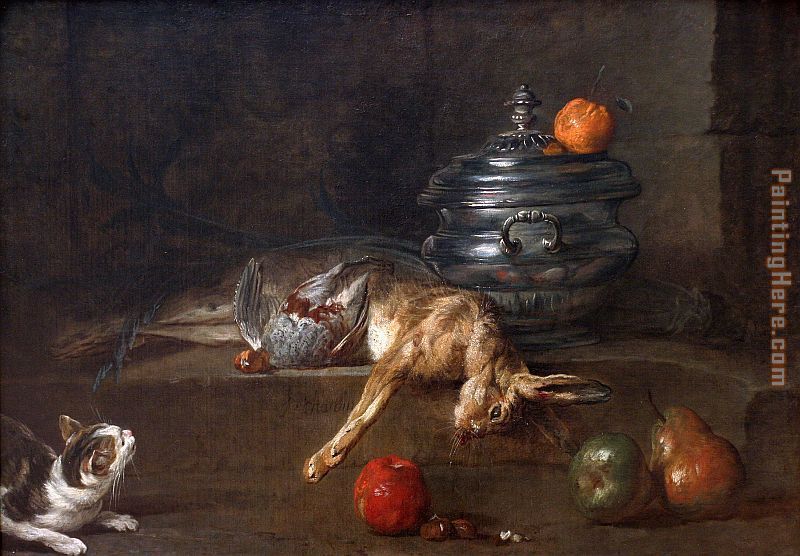 jean baptiste simeon chardin tureen painting - Unknown Artist jean baptiste simeon chardin tureen art painting